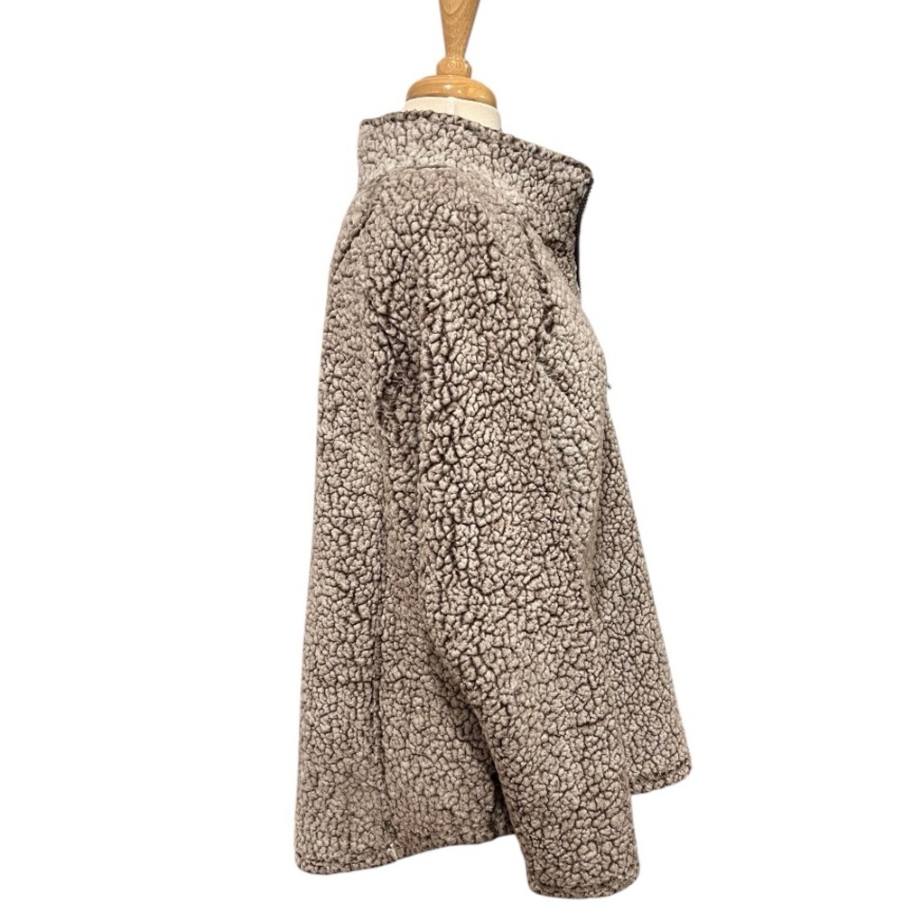 Cozy Sherpa Quarter Zip Sherpa Pullover Women Size Large - Picture 2 of 7